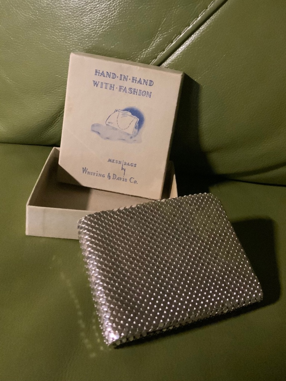 Whiting and Davis 1940s Silver Mesh Wallet